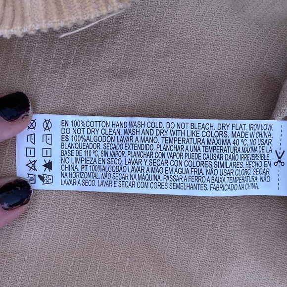 Forever 21 size M tan corduroy overall dress - Picture 5 of 8